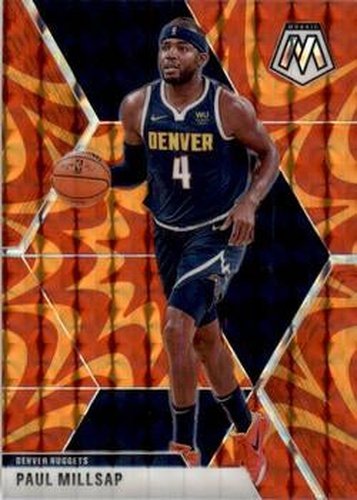 #181 Paul Millsap - Denver Nuggets - 2019-20 Panini Mosaic - Reactive Orange Basketball