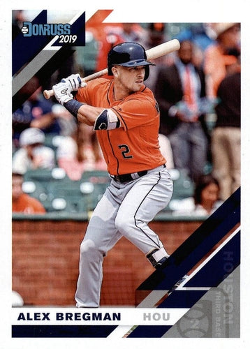 #182 Alex Bregman - Houston Astros - 2019 Donruss Baseball