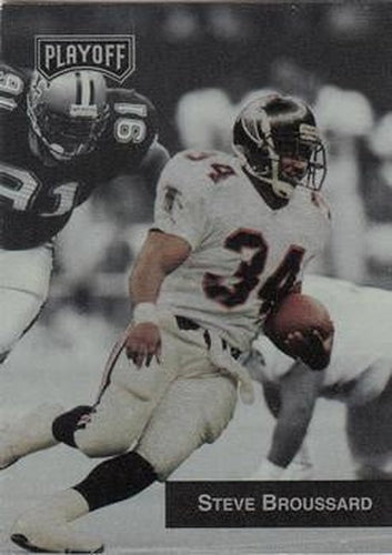 #182 Steve Broussard - Atlanta Falcons - 1993 Playoff Football