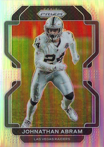 #182 Johnathan Abram - Las Vegas Raiders - 2021 Panini Prizm - Silver Football