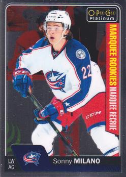 #182 Sonny Milano - Columbus Blue Jackets - 2016-17 O-Pee-Chee Platinum Hockey