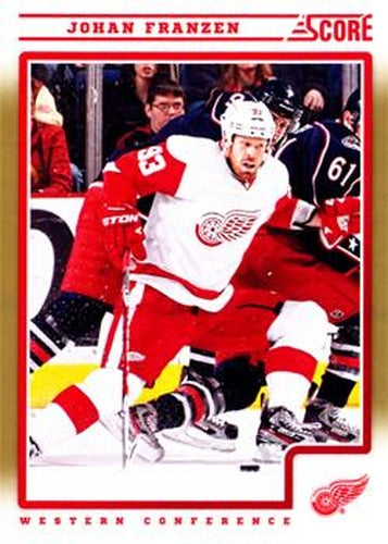 #182 Johan Franzen - Detroit Red Wings - 2012-13 Score - Gold Rush Hockey