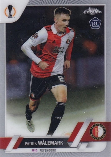#182 Patrik Wålemark - Feyenoord - 2022-23 Topps Chrome UEFA Club Competitions Soccer