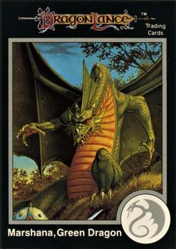 #182 Marshana, Green Dragon - 1991 TSR Advanced Dungeons & Dragons - Silver
