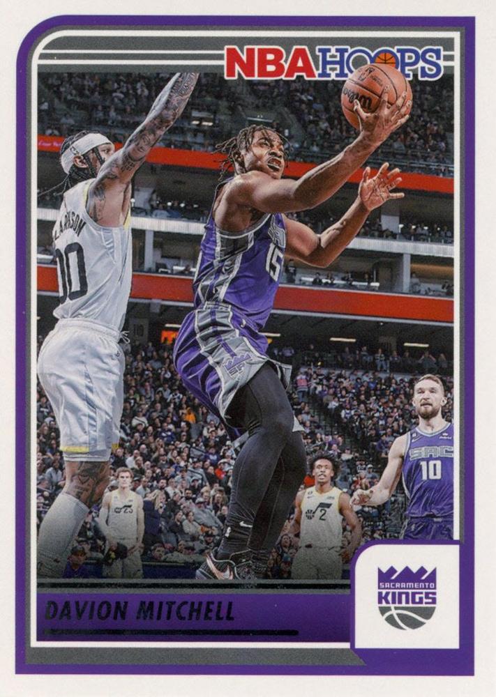 #182 Davion Mitchell - Sacramento Kings - 2023-24 Hoops Basketball
