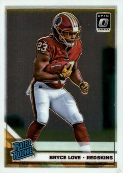 #182 Bryce Love - Washington Redskins - 2019 Donruss Optic Football