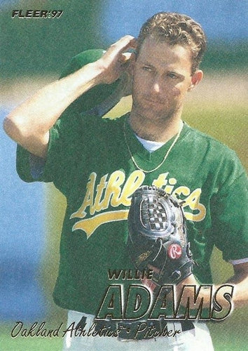 #182 Willie Adams - Oakland Athletics - 1997 Fleer Baseball