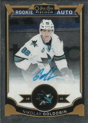 #182 Nikolay Goldobin - San Jose Sharks - 2015-16 O-Pee-Chee Platinum Hockey