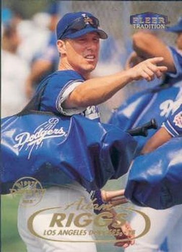 #182 Adam Riggs - Los Angeles Dodgers - 1998 Fleer Tradition Baseball
