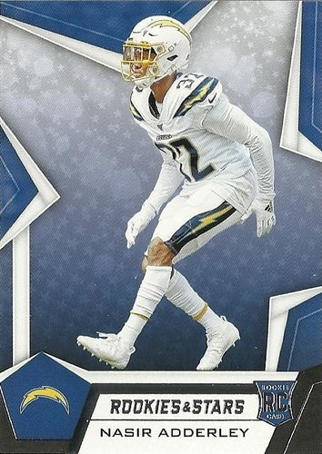 #182 Nasir Adderley - Los Angeles Chargers - 2019 Panini Rookies & Stars Football