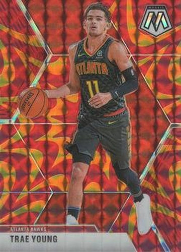 #182 Trae Young - Atlanta Hawks - 2019-20 Panini Mosaic - Reactive Orange Basketball
