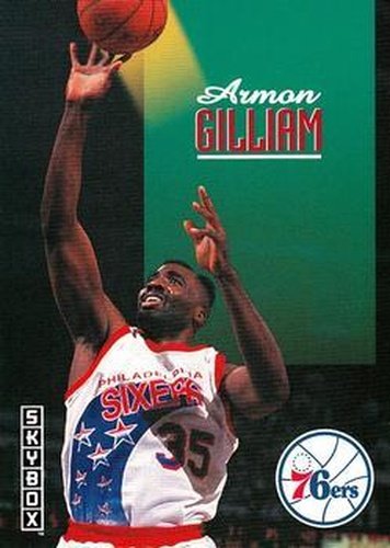 #182 Armon Gilliam - Philadelphia 76ers - 1992-93 SkyBox Basketball