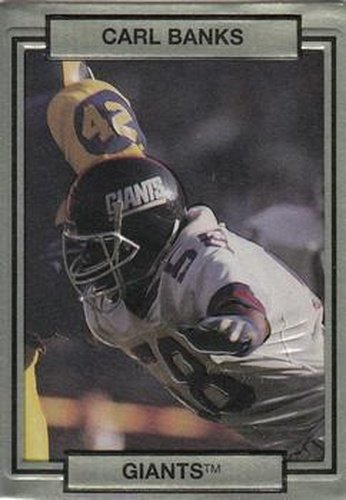 #182 Carl Banks - New York Giants - 1990 Action Packed Football