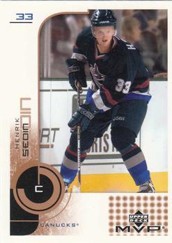 #182 Henrik Sedin - Vancouver Canucks - 2002-03 Upper Deck MVP Hockey