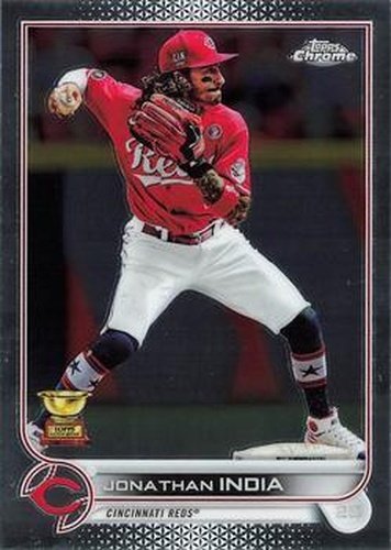 #182 Jonathan India - Cincinnati Reds - 2022 Topps Chrome Baseball