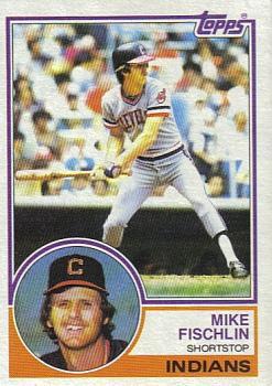 #182 Mike Fischlin - Cleveland Indians - 1983 Topps Baseball