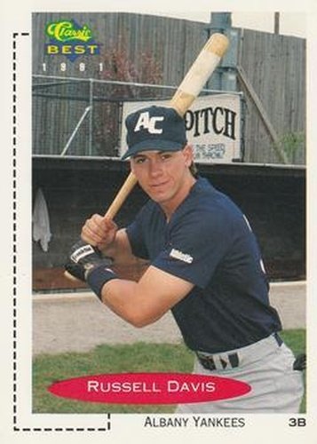 #182 Russell Davis - Albany-Colonie Yankees - 1991 Classic Best Baseball