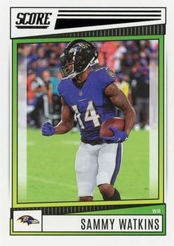 #182 Sammy Watkins - Baltimore Ravens - 2022 Score Football