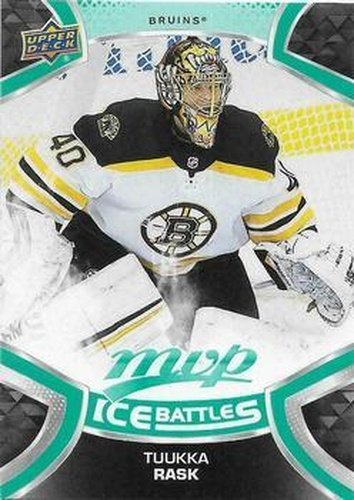 #182 Tuukka Rask - Boston Bruins - 2021-22 Upper Deck MVP - Ice Battles Hockey