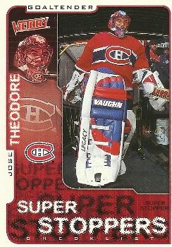 #182 Jose Theodore - Montreal Canadiens - 2001-02 Upper Deck Victory Hockey
