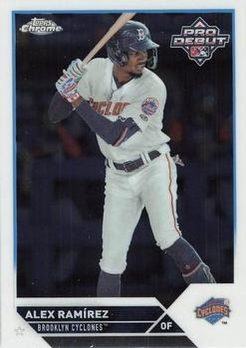 #PDC-182 Alex Ramírez - Brooklyn Cyclones - 2023 Topps Pro Debut - Chrome Baseball