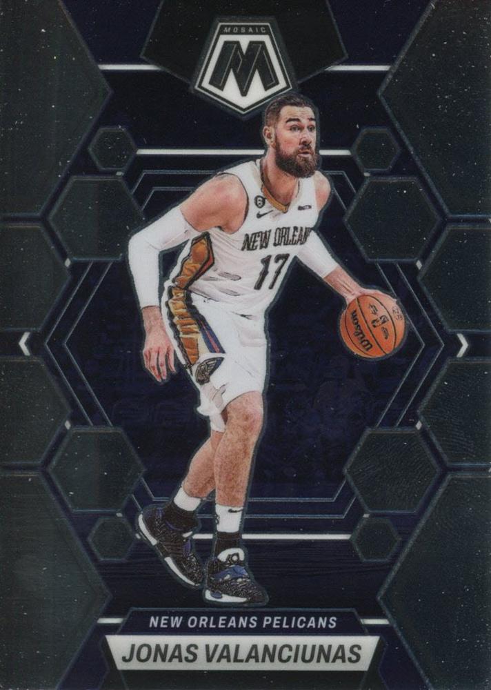 #182 Jonas Valanciunas - New Orleans Pelicans - 2022-23 Panini Mosaic Basketball