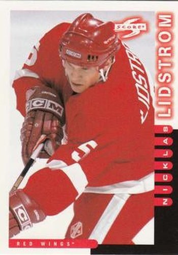 #182 Nicklas Lidstrom - Detroit Red Wings - 1997-98 Score Hockey