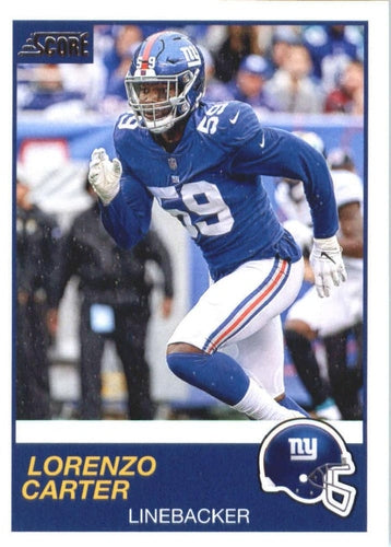 #182 Lorenzo Carter - New York Giants - 2019 Score Football