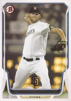#182 Andrew Cashner - San Diego Padres - 2014 Bowman Baseball