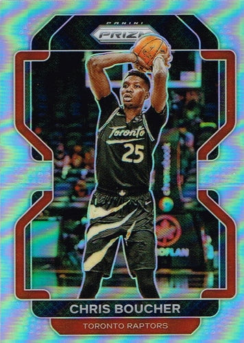#182 Chris Boucher - Toronto Raptors - 2021-22 Panini Prizm - Silver Basketball