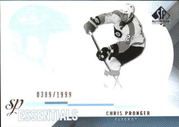 #182 Chris Pronger - Philadelphia Flyers - 2010-11 SP Authentic Hockey