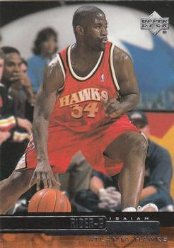 #182 Isaiah Rider - Atlanta Hawks - 1999-00 Upper Deck Basketball