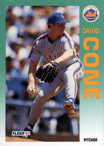 #501 David Cone - New York Mets - 1992 Fleer Baseball