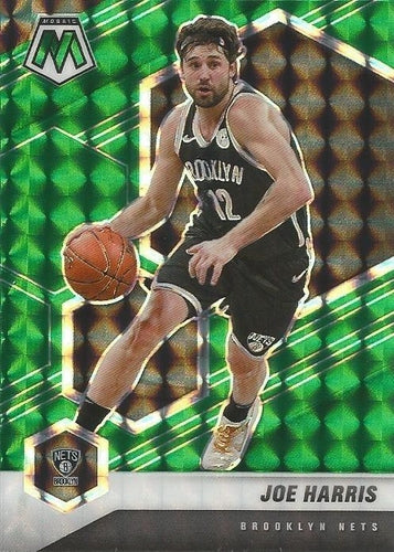 #183 Joe Harris - Brooklyn Nets - 2020-21 Panini Mosaic - Mosaic Green Basketball