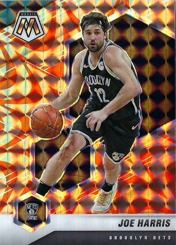 #183 Joe Harris - Brooklyn Nets - 2020-21 Panini Mosaic - Mosaic Reactive Orange Basketball