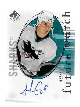#183 Josh Gorges - San Jose Sharks - 2005-06 SP Authentic Hockey