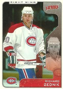 #183 Richard Zednik - Montreal Canadiens - 2001-02 Upper Deck Victory Hockey