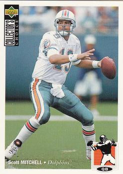 #183 Scott Mitchell - Miami Dolphins - 1994 Collector's Choice Football