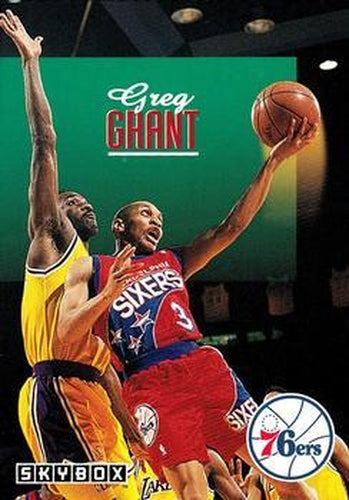 #183 Greg Grant - Philadelphia 76ers - 1992-93 SkyBox Basketball