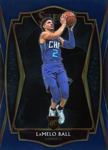 #183 LaMelo Ball - Charlotte Hornets - 2020-21 Panini Select - Blue Basketball