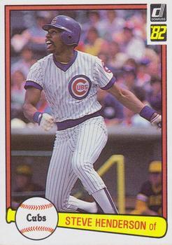 #183 Steve Henderson - Chicago Cubs - 1982 Donruss Baseball