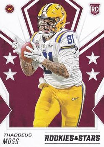 #183 Thaddeus Moss - Washington Football Team - 2020 Panini Rookies & Stars Football