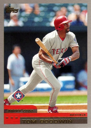 #183 Tom Goodwin - Texas Rangers - 2000 Topps Baseball