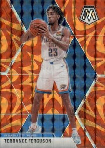 #183 Terrance Ferguson - Oklahoma City Thunder - 2019-20 Panini Mosaic - Reactive Orange Basketball