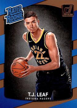 #183 T.J. Leaf - Indiana Pacers - 2017-18 Donruss Basketball