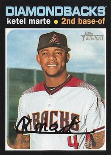 #183 Ketel Marte - Arizona Diamondbacks - 2020 Topps Heritage Baseball