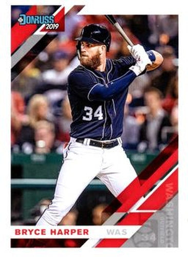 #183b Bryce Harper - Washington Nationals - 2019 Donruss Baseball