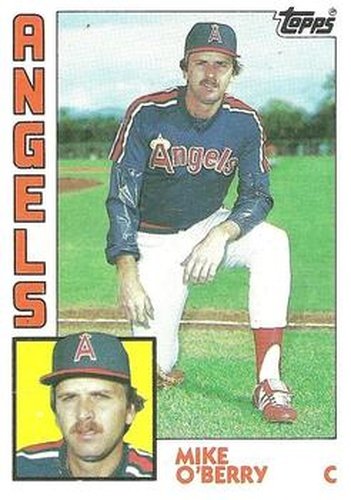 #184 Mike O'Berry - California Angels - 1984 Topps Baseball