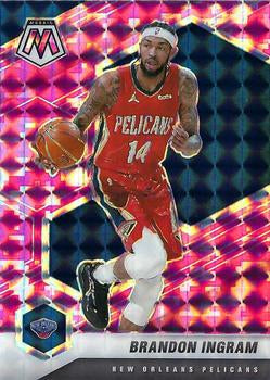 #184 Brandon Ingram - New Orleans Pelicans - 2020-21 Panini Mosaic - Mosaic Camo Pink Basketball