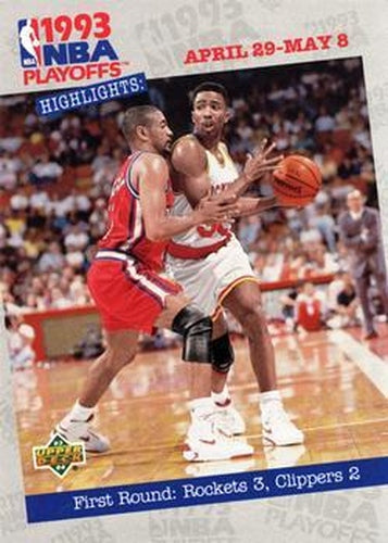 #184 First Round: Rockets 3, Clippers 2 - Los Angeles Clippers / Houston Rockets - 1993-94 Upper Deck Basketball